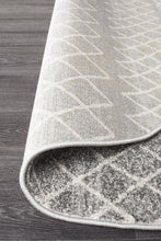 Load image into Gallery viewer, Oasis Nadia Grey Rustic Tribal Round Rug