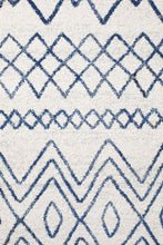 Load image into Gallery viewer, Oasis Nadia White Blue Rustic Tribal Rug