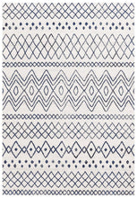 Load image into Gallery viewer, Oasis Nadia White Blue Rustic Tribal Rug