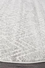 Load image into Gallery viewer, Oasis Selma Silver Tribal Round Rug