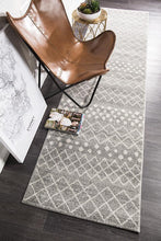 Load image into Gallery viewer, Oasis Selma Silver Tribal Runner Rug