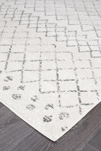 Load image into Gallery viewer, Oasis Selma White Grey Tribal Runner Rug