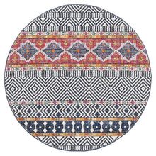 Load image into Gallery viewer, Oasis Sabrina Multi Tribal Round Rug