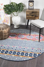 Load image into Gallery viewer, Oasis Sabrina Multi Tribal Round Rug