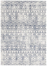 Load image into Gallery viewer, Oasis Ismail White Blue Rustic Rug