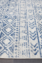 Load image into Gallery viewer, Oasis Ismail White Blue Rustic Rug
