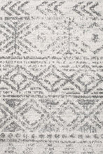 Load image into Gallery viewer, Oasis Ismail White Grey Rustic Runner Rug