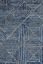 Load image into Gallery viewer, Oasis Kenza Contemporary Navy Round Rug