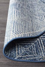 Load image into Gallery viewer, Oasis Kenza Contemporary Navy Round Rug