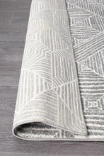 Load image into Gallery viewer, Oasis Kenza Contemporary Silver Runner Rug