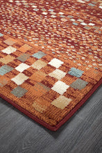Load image into Gallery viewer, Oxford Mayfair Squares Rust Rug