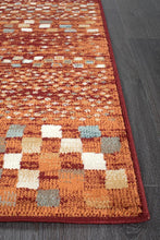 Load image into Gallery viewer, Oxford Mayfair Squares Rust Rug