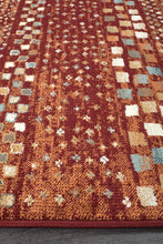 Load image into Gallery viewer, Oxford Mayfair Squares Rust Rug