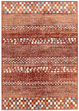 Load image into Gallery viewer, Oxford Mayfair Squares Rust Rug
