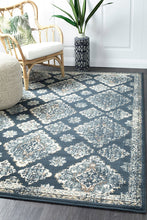 Load image into Gallery viewer, Oxford Mayfair Timeline Navy Rug