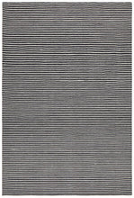 Load image into Gallery viewer, Studio Oskar Felted Wool Striped Rug Black White