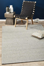 Load image into Gallery viewer, Studio Oskar Felted Wool Striped Rug Grey