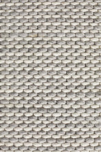 Load image into Gallery viewer, Studio Oskar Felted Wool Striped Rug Grey White