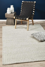 Load image into Gallery viewer, Studio Helena Woven Wool Rug Grey White