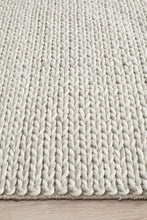 Load image into Gallery viewer, Studio Helena Woven Wool Rug Grey White