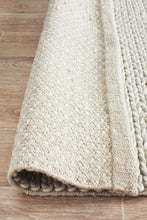 Load image into Gallery viewer, Studio Helena Woven Wool Rug Grey White