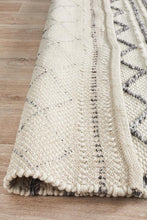 Load image into Gallery viewer, Studio Milly Textured Woollen Rug White Grey