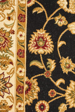 Load image into Gallery viewer, Sydney Collection Classic Rug Black With Ivory Border