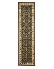 Load image into Gallery viewer, Sydney Classic Runner Green With Ivory Border Runner Rug