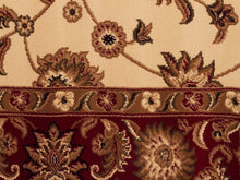 Load image into Gallery viewer, Sydney Classic Runner Ivory With Red Border Runner Rug