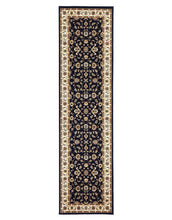 Load image into Gallery viewer, Sydney Classic Runner Blue With Ivory Border Runner Rug