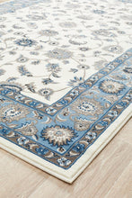 Load image into Gallery viewer, Sydney Collection Classic Rug White With Blue Border