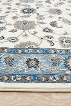 Load image into Gallery viewer, Sydney Collection Classic Rug White With Blue Border