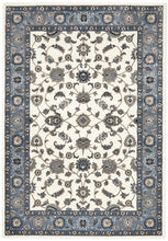 Load image into Gallery viewer, Sydney Collection Classic Rug White With Blue Border