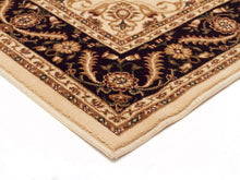 Load image into Gallery viewer, Sydney Medallion Runner Ivory With Black Border Runner Rug