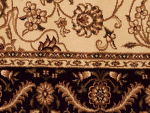 Load image into Gallery viewer, Sydney Medallion Runner Ivory With Black Border Runner Rug