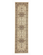 Load image into Gallery viewer, Sydney Medallion Runner Ivory With Ivory Border Runner Rug
