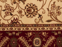 Load image into Gallery viewer, Sydney Medallion Runner Ivory With Red Border Runner Rug