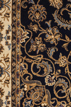 Load image into Gallery viewer, Sydney Collection Medallion Rug Blue With Ivory Border