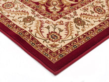 Load image into Gallery viewer, Sydney Medallion Runner Red With Ivory Border Runner Rug