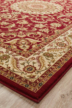 Load image into Gallery viewer, Sydney Collection Medallion Rug Red With Ivory Border