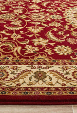Load image into Gallery viewer, Sydney Collection Medallion Rug Red With Ivory Border