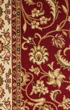 Load image into Gallery viewer, Sydney Collection Medallion Rug Red With Ivory Border