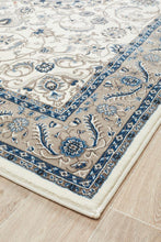 Load image into Gallery viewer, Sydney Collection Medallion Rug White With Beige Border