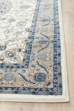 Load image into Gallery viewer, Sydney Collection Medallion Rug White With Beige Border