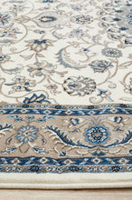 Load image into Gallery viewer, Sydney Collection Medallion Rug White With Beige Border