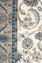 Load image into Gallery viewer, Sydney Collection Medallion Rug White With Beige Border