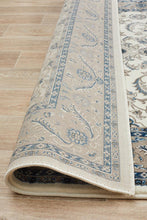 Load image into Gallery viewer, Sydney Collection Medallion Rug White With Beige Border