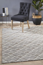 Load image into Gallery viewer, Visions Winter Silver Stream Modern Rug