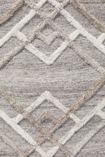 Load image into Gallery viewer, Visions Winter Silver Stream Modern Rug