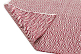 Abode Diamond Design Red Rug